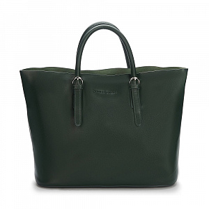 Женская сумка-тоут зеленая ID-6001-1-65 натуральная кожа
