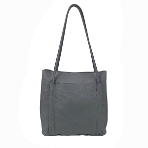 Женская сумка классическая серая ED-2018-77 натуральная кожа