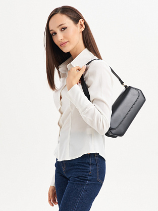 JS-9617-04 черная сумка женская (кожа) Jane's Story