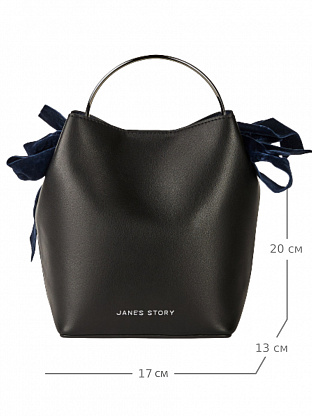 QZ-CK12-04 черная сумка женская (кожа) Jane's Story