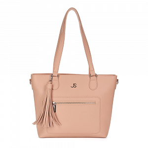 Женская сумка-шоппер розовая FS-895-63