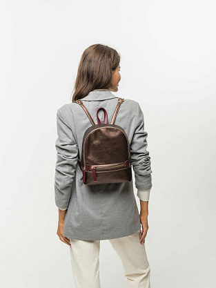 BJX-B337-26_74 бронзовый рюкзак женский Jane's Story