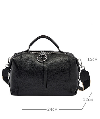 JS-1552-04 черная сумка женская (кожа) Jane's Story