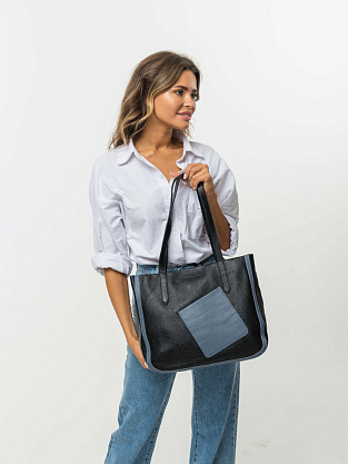 DY-43-04 черная сумка женская (кожа) Jane's Story