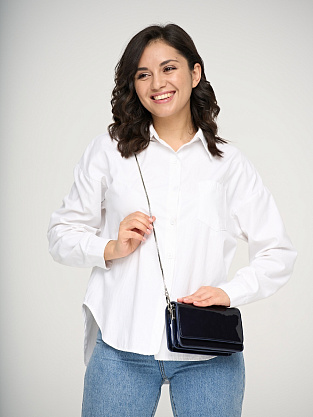 JD-8009-60 синяя сумка женская (кожа) Jane's Story