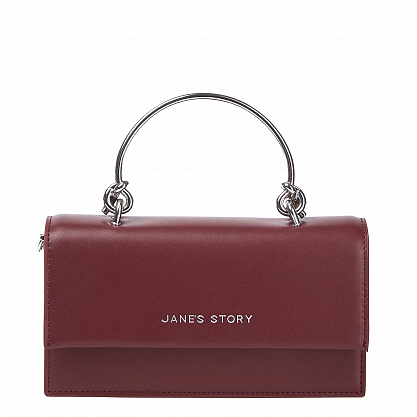 YW-806-03 бургунди сумка женская (кожа) Jane's Story