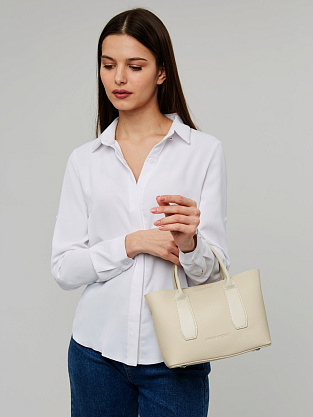 JS-KS-9238-61 бежевая сумка женская (кожа) Jane's Story