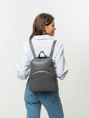 XDL-M928-77 серый рюкзак женский (кожа) Jane's Story