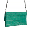 T-0115-65 зеленая сумка-клатч женская (кожа) Jane's story