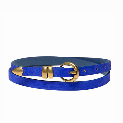 FB-1218-60 синий ремень (кожа) Fancy's bag