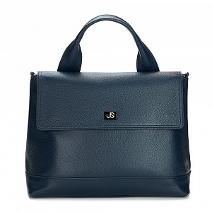 Женская сумка-сэтчел  синяя XF-2990-60 натуральная кожа