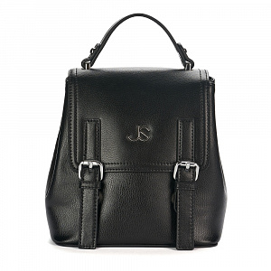 Женский рюкзак черный AQ-6603-04 натуральная кожа