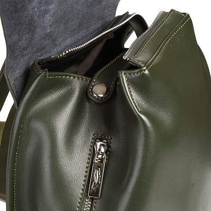 XX-8143-65 зеленый рюкзак женский (кожа) Jane's Story