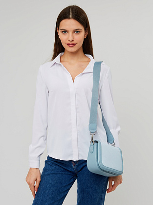 JS-82073-69 голубая сумка женская (кожа) Jane's Story