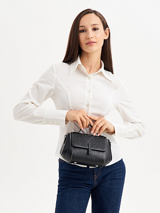 JS-1802-04 черная сумка женская (кожа) Jane's Story