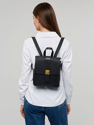 JS-82095-04 черный рюкзак женский (кожа) Jane's Story