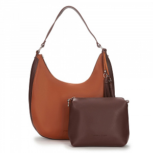 Женская сумка-хобо коричневая GD-C266-1-09