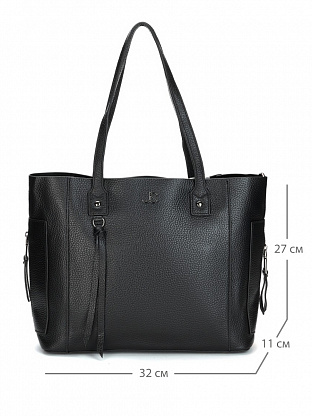 XLJ-907-04 черная сумка женская (кожа) Jane's Story