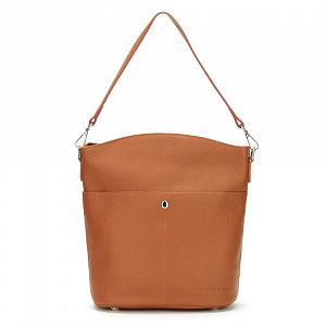 Женская сумка-тоут коричневая HP-1669-1-06 натуральная кожа