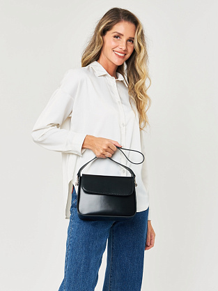 JS-9068-04 черная сумка женская (кожа) Jane's Story