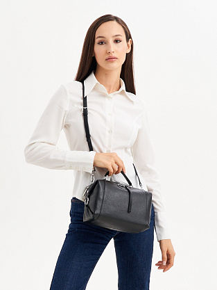 JS-1552-04 черная сумка женская (кожа) Jane's Story