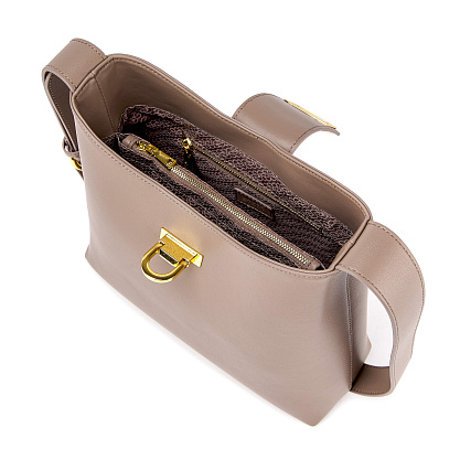 JS-9930-61 бежевая сумка женская (кожа) Jane's Story