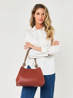 JS-88731-12 красная сумка женская (кожа) Jane's Story