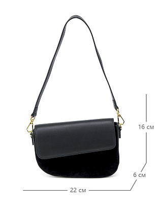 JS-98224-04 черная сумка женская (кожа) Jane's Story