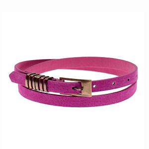 Женский ремень красный FB-1224-03 натуральная кожа