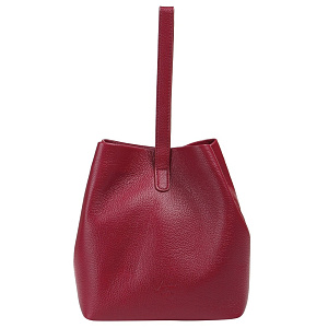 Женская сумка-шоппер  красная FB-80556-74 фиолетовая натуральная кожа