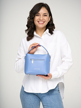 FL-6052-S-70 голубая сумка женская (кожа) Jane's Story