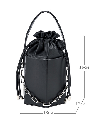 JS-JO480-04 черная сумка женская (кожа) Jane's Story