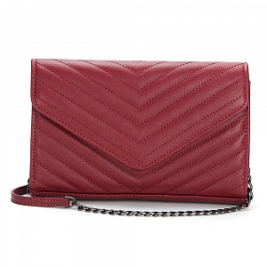 Женская сумка клатч красная GNN-2806-03 натуральная кожа